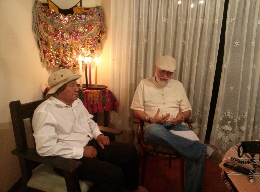 Maya Elders Carlos Barrios and Mariano Xutumul